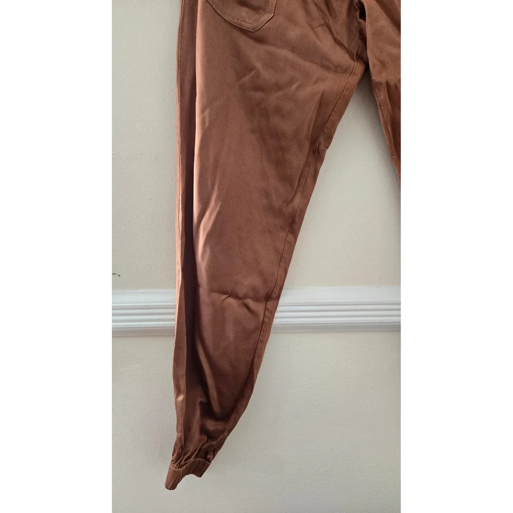 YFB Young Fabulous‎ & Broke Copper Brown Jogger Pants XS Viscose Rayon Tapered